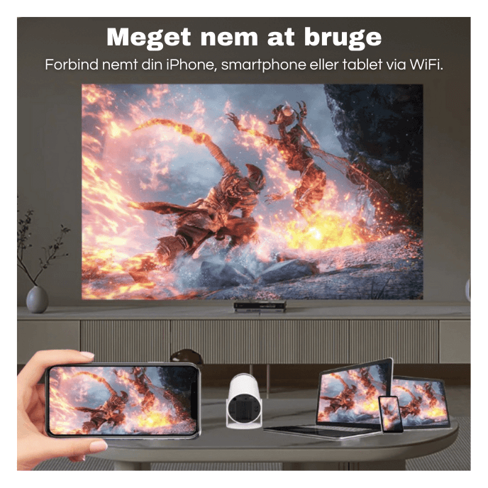 CineMate™ - Smart HD Projektor - Op til 4K HD opløsning