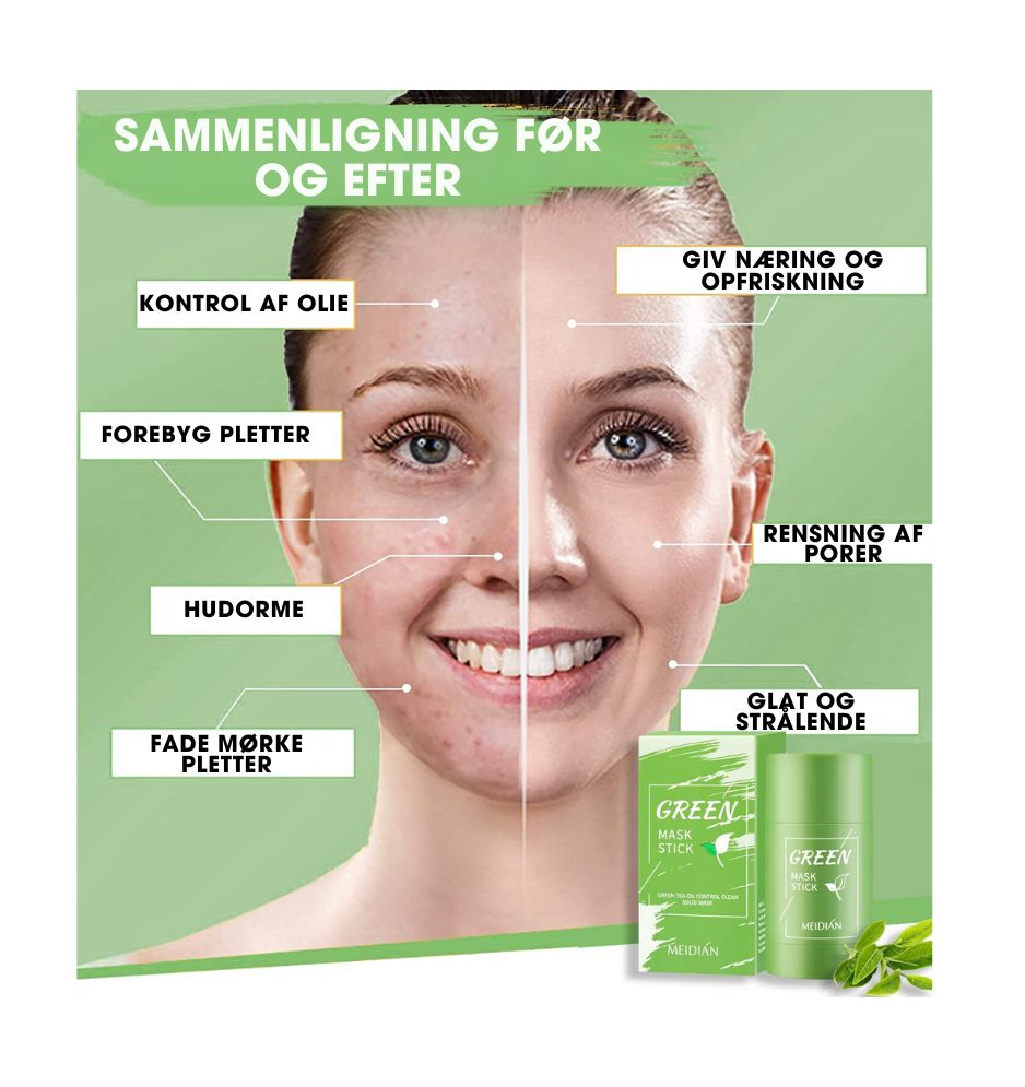 TeaMask® - Dybderensende maske med grøn te