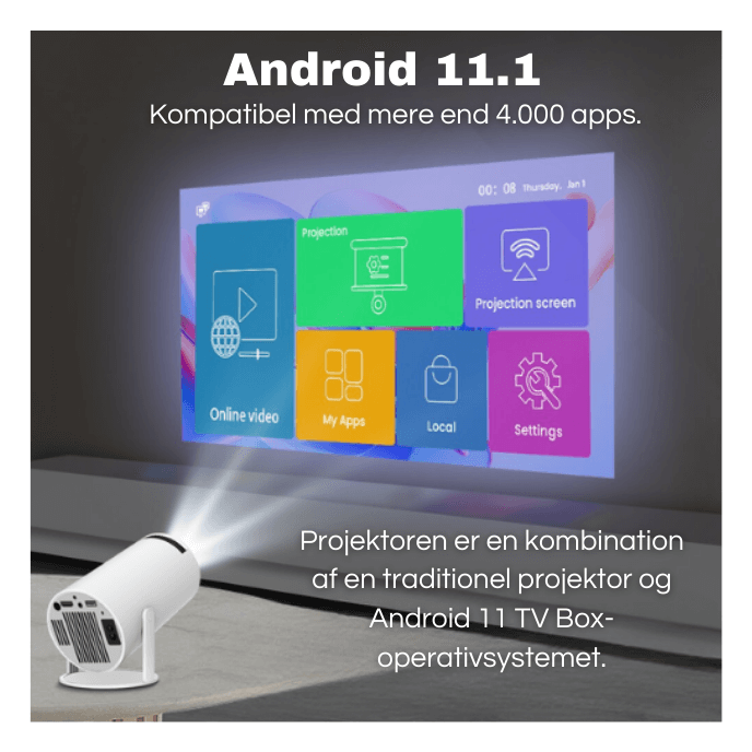 CineMate™ - Smart HD Projektor - Op til 4K HD opløsning